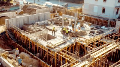 Foto Beim Bau eines Eigenheimes bieten sich durch die Erledigung von Arbeiten in Eigenregie erhebliche Sparpotenziale. Bauherren k�nnen etwa 15 bis 20 Prozent der Gesamtkosten einsparen, wenn sie sich stark beim Hausbau einbringen. 