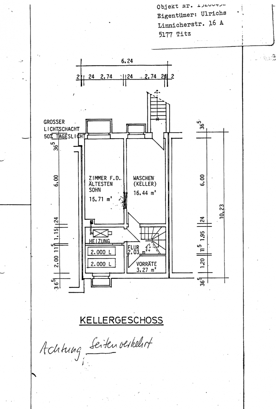 Grundriss Keller Einfamilienhaus Titz