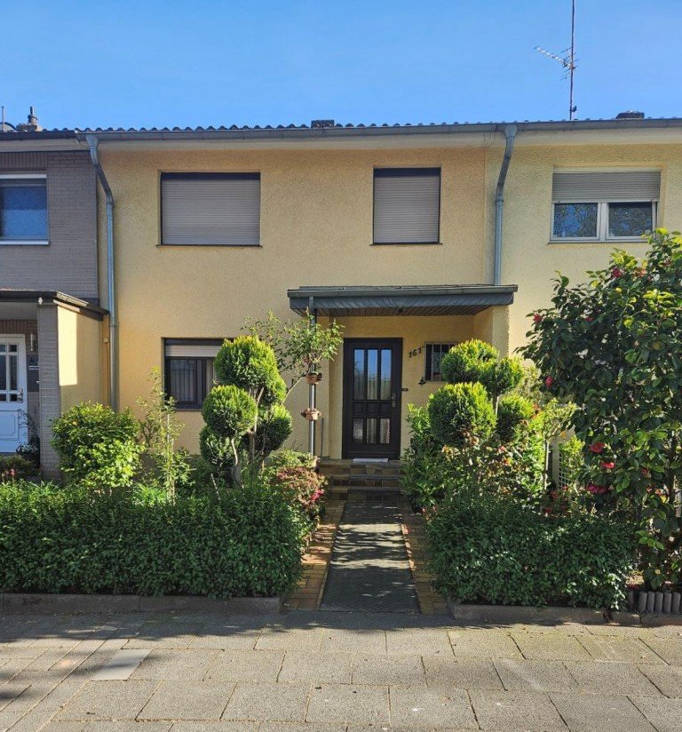 Au�enansicht K�ln Reihenhaus Top gepflegtes Einfamilienreihenmittelhaus in K�ln-Worringen