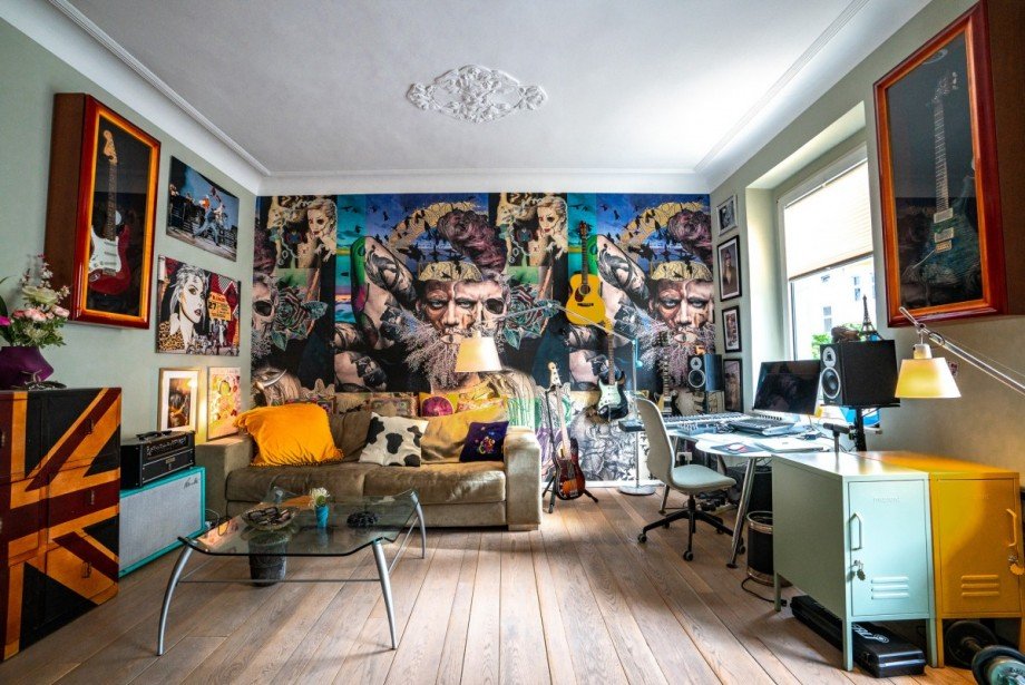 Wohnzimmer Etagenwohnung D�sseldorf-Flingern Nord