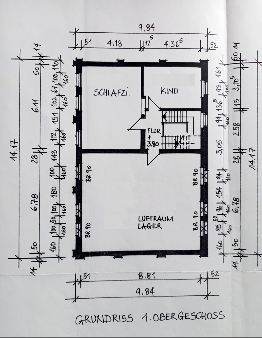 GR - Obergeschoss Haus Titz