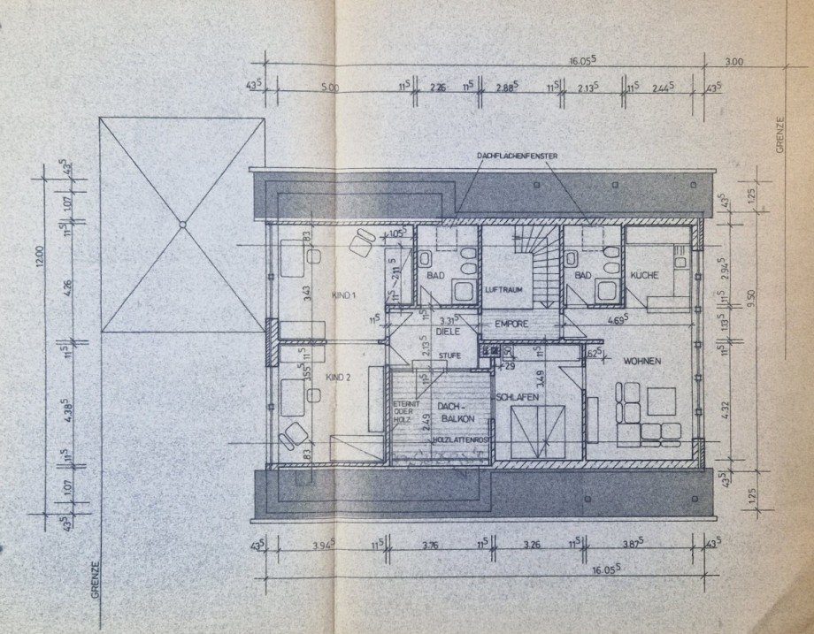 Grundriss Obergeschoss Einfamilienhaus J�lich