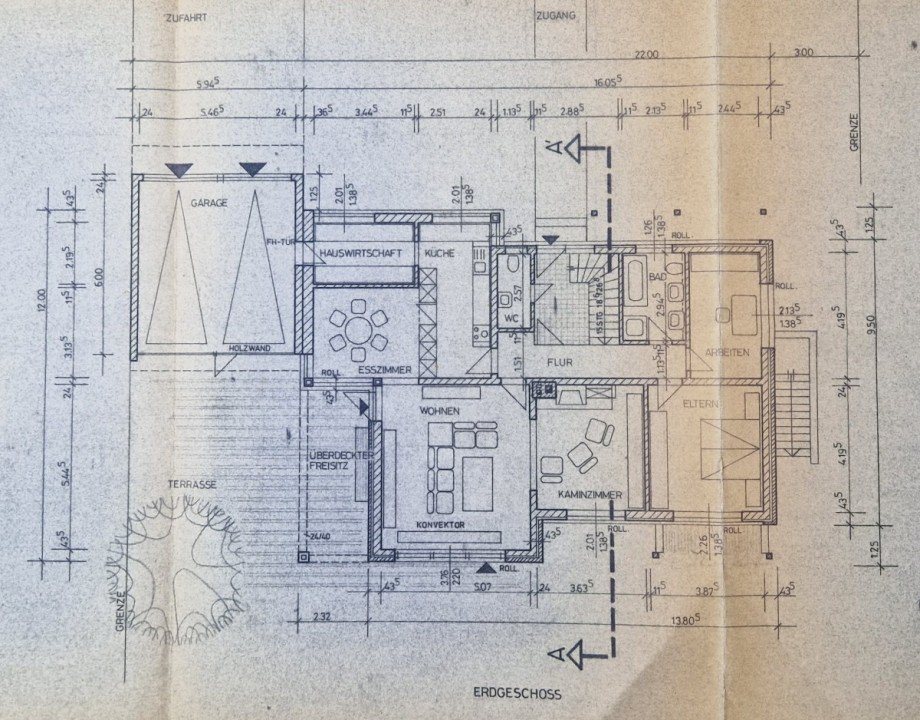 Grundriss Erdgeschoss Einfamilienhaus J�lich