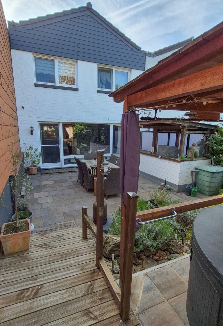 Hausansicht Gartenseite Einfamilienhaus Titz