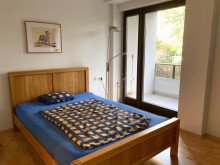 Schlafen D-Oberkassel, Rheinallee Top 2-Zimmer-Wohnung mit Einbauk�che, Balkon mit Gr�nblick