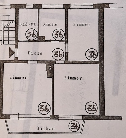 Grundriss Wohnung D�sseldorf-Oberkassel