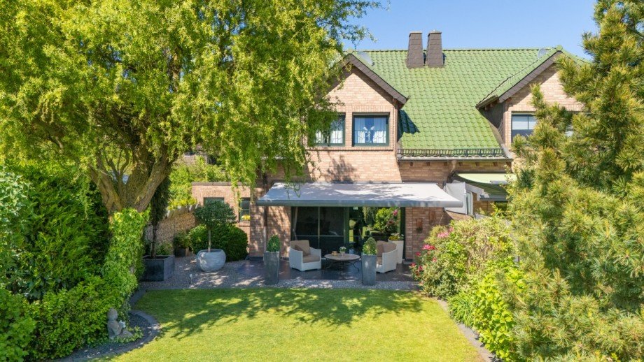 R�ckansicht Doppelhaush�lfte Titz-Opherten