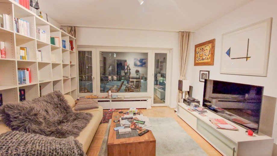 Wohnzimmer Wohnung D�sseldorf-Oberkassel