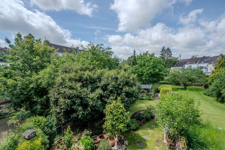 Ausblick vom Balkon Wohnung D�sseldorf-Benrath