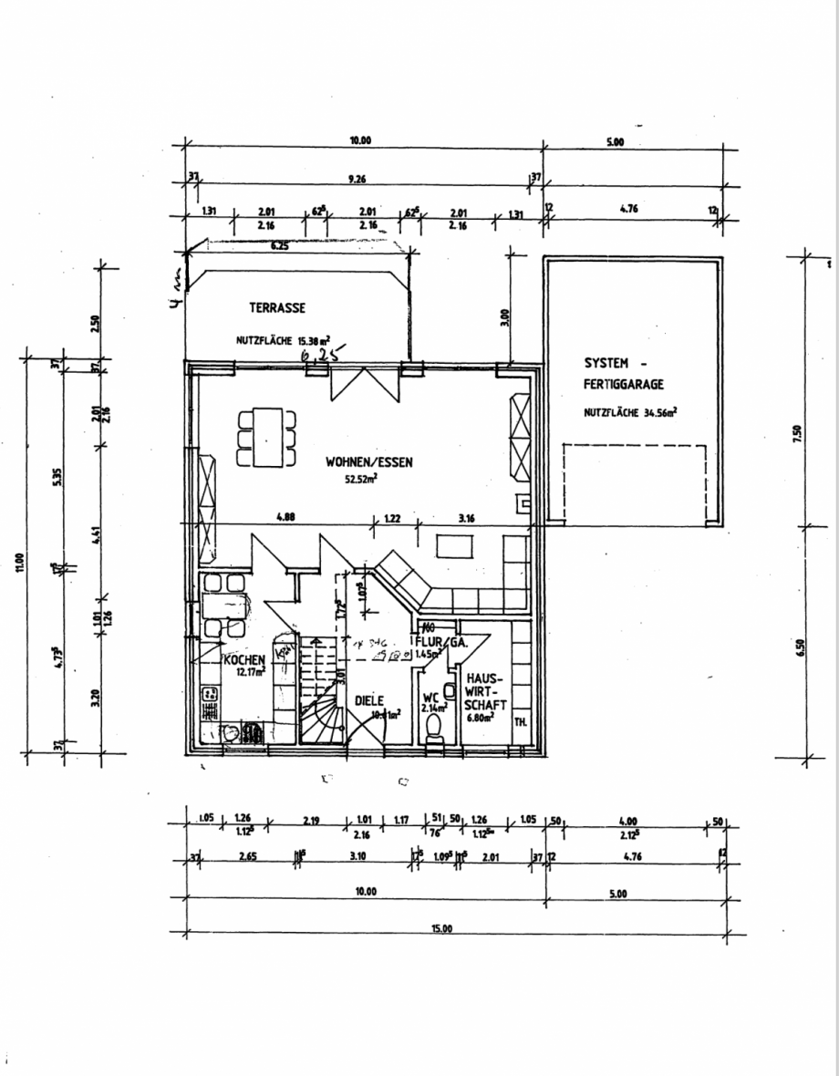 Grundriss EG Haus Titz-M�ntz