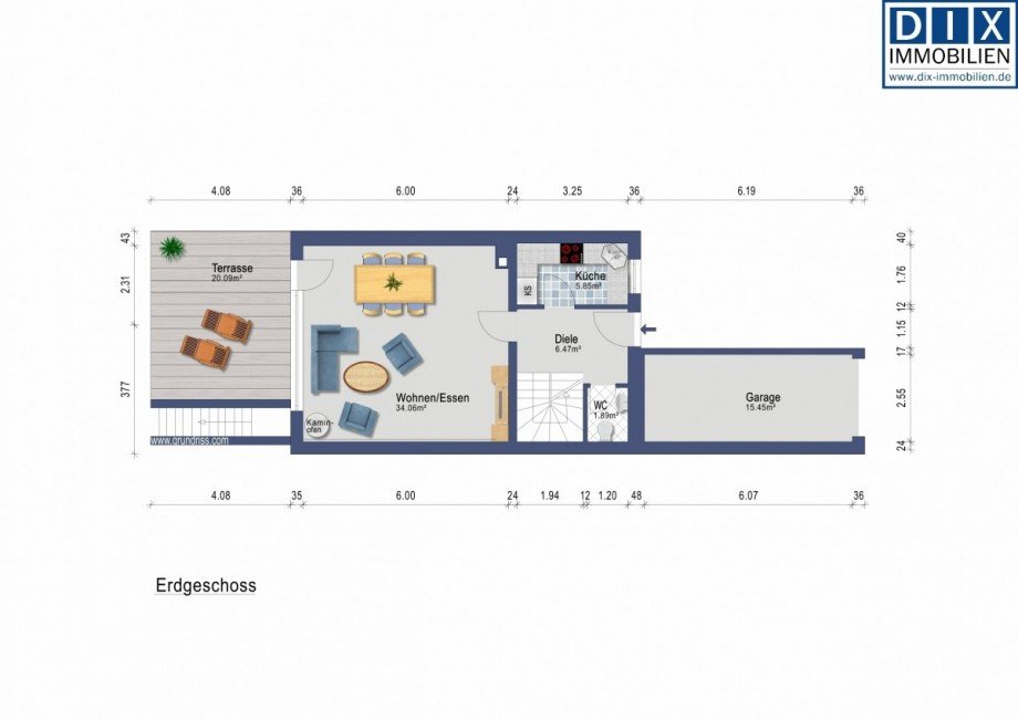 GR - Erdgeschoss Haus Titz