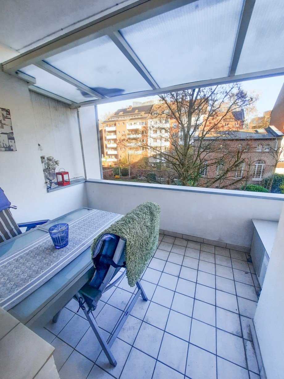 Balkon r�ckseitig Wohnung D�sseldorf-Golzheim