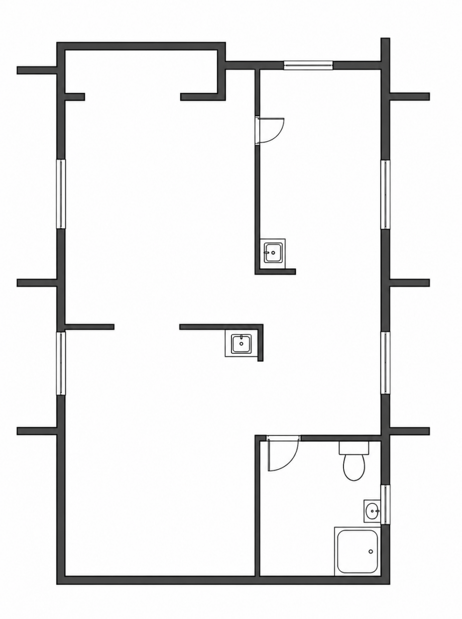 Grundriss OG Reihenhaus K�ln