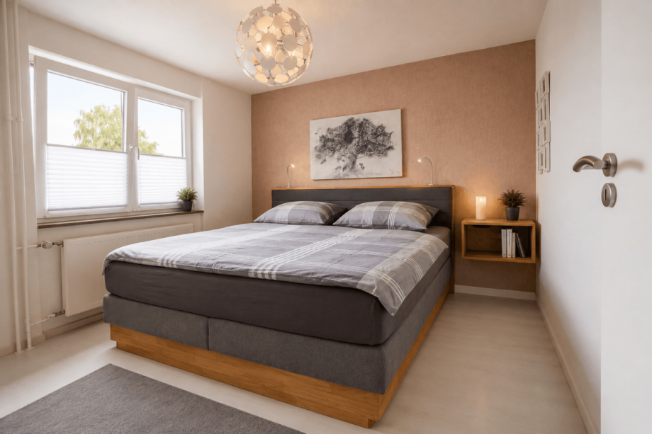Schlafzimmer Reihenendhaus Titz