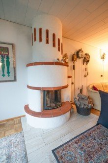 Kamin +++ VERKAUFT +++ Wundersch�ner wei�er Winkelbungalow, das ideale Zuhause f�r eine junge Familie!