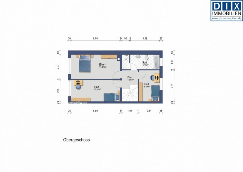 GR - Obergeschoss Haus Titz