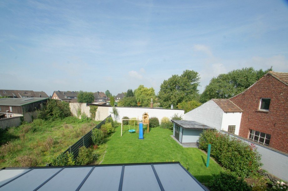 Blick vom Obergeschoss Doppelhaush�lfte Titz