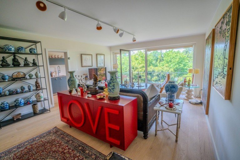 Wohnzimmer D�sseldorf-Benrath Wohnung Benrath - Exklusive 3-Zimmer-Eigentumswohnung mit S�d-Balkon
