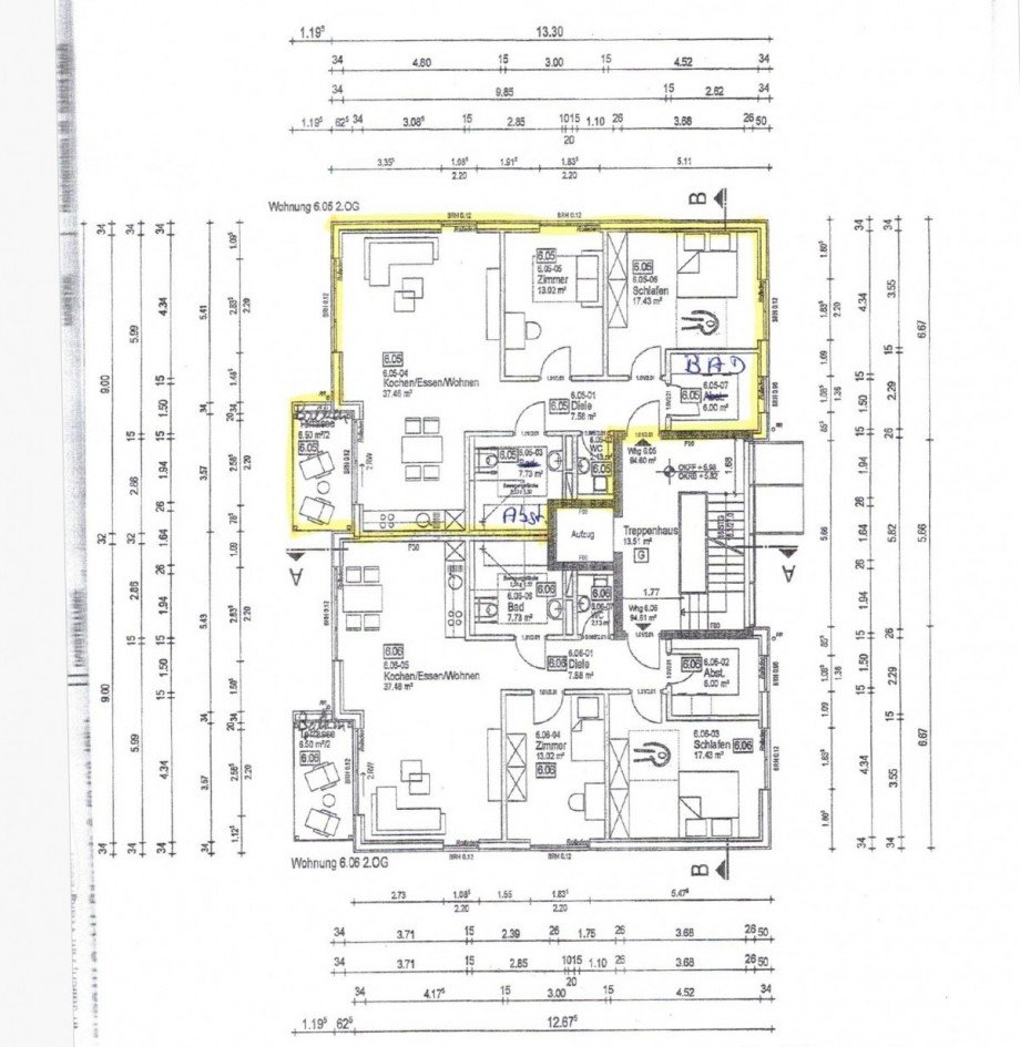 Grundriss Wohnung J�lich