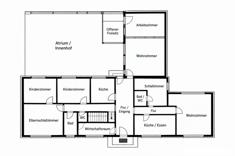 Grundriss Einfamilienhaus J�lich