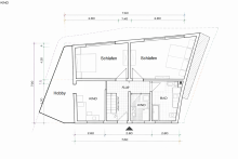 Grundriss Obergescho� +++ VERKAUFT +++ Interessantes Haus mit Gestaltungsm�glichkeiten f�r die Familie - Energieeffizienzklasse C
